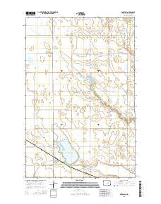 Bordulac North Dakota Current topographic map, 1:24000 scale, 7.5 X 7.5 Minute, Year 2014