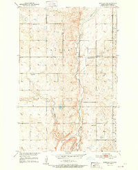 Bordulac NE North Dakota Historical topographic map, 1:24000 scale, 7.5 X 7.5 Minute, Year 1951