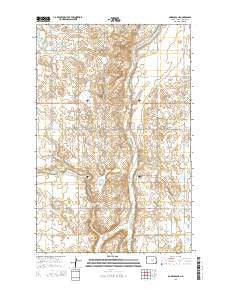 Bordulac NE North Dakota Current topographic map, 1:24000 scale, 7.5 X 7.5 Minute, Year 2014
