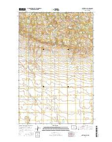 Bottineau SE North Dakota Current topographic map, 1:24000 scale, 7.5 X 7.5 Minute, Year 2014