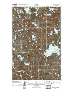 Boundary Lake North Dakota Historical topographic map, 1:24000 scale, 7.5 X 7.5 Minute, Year 2011