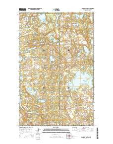 Boundary Lake North Dakota Current topographic map, 1:24000 scale, 7.5 X 7.5 Minute, Year 2014