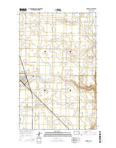 Bowbells North Dakota Current topographic map, 1:24000 scale, 7.5 X 7.5 Minute, Year 2014