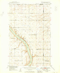 Bowbells NE North Dakota Historical topographic map, 1:24000 scale, 7.5 X 7.5 Minute, Year 1949