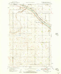 Bowbells NW North Dakota Historical topographic map, 1:24000 scale, 7.5 X 7.5 Minute, Year 1947