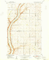 Bowbells SE North Dakota Historical topographic map, 1:24000 scale, 7.5 X 7.5 Minute, Year 1949