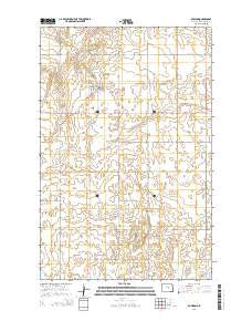 Bowdon North Dakota Current topographic map, 1:24000 scale, 7.5 X 7.5 Minute, Year 2014