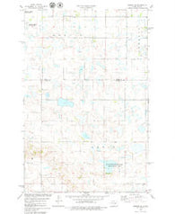 Bowdon SE North Dakota Historical topographic map, 1:24000 scale, 7.5 X 7.5 Minute, Year 1978