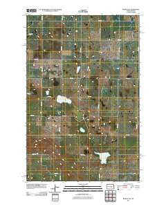 Bowdon SE North Dakota Historical topographic map, 1:24000 scale, 7.5 X 7.5 Minute, Year 2011