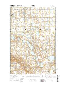 Bowdon SE North Dakota Current topographic map, 1:24000 scale, 7.5 X 7.5 Minute, Year 2014