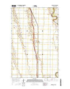 Bowesmont North Dakota Current topographic map, 1:24000 scale, 7.5 X 7.5 Minute, Year 2014