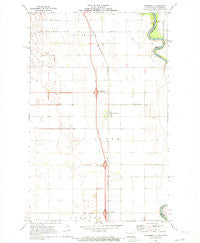 Bowesmont North Dakota Historical topographic map, 1:24000 scale, 7.5 X 7.5 Minute, Year 1971