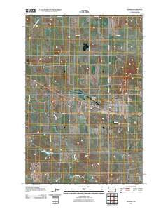 Bowman North Dakota Historical topographic map, 1:24000 scale, 7.5 X 7.5 Minute, Year 2011
