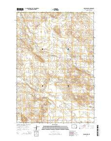 Bowman SW North Dakota Current topographic map, 1:24000 scale, 7.5 X 7.5 Minute, Year 2014