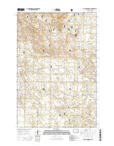Boyce Creek East North Dakota Current topographic map, 1:24000 scale, 7.5 X 7.5 Minute, Year 2014
