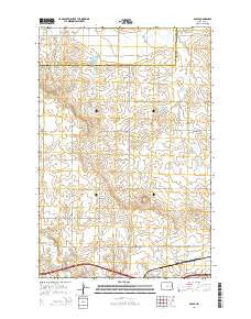 Boyle North Dakota Current topographic map, 1:24000 scale, 7.5 X 7.5 Minute, Year 2014