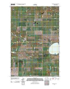 Braddock North Dakota Historical topographic map, 1:24000 scale, 7.5 X 7.5 Minute, Year 2011