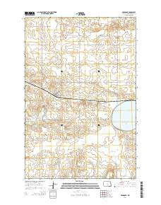 Braddock North Dakota Current topographic map, 1:24000 scale, 7.5 X 7.5 Minute, Year 2014
