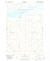 Braddock NE North Dakota Historical topographic map, 1:24000 scale, 7.5 X 7.5 Minute, Year 1975