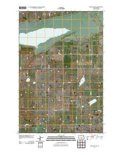 Braddock NE North Dakota Historical topographic map, 1:24000 scale, 7.5 X 7.5 Minute, Year 2011