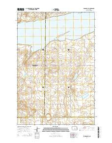 Braddock NE North Dakota Current topographic map, 1:24000 scale, 7.5 X 7.5 Minute, Year 2014