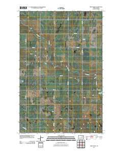 Brantford North Dakota Historical topographic map, 1:24000 scale, 7.5 X 7.5 Minute, Year 2011