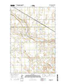 Brantford North Dakota Current topographic map, 1:24000 scale, 7.5 X 7.5 Minute, Year 2014