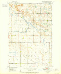 Brantford NE North Dakota Historical topographic map, 1:24000 scale, 7.5 X 7.5 Minute, Year 1950