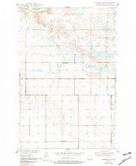 Brantford NE North Dakota Historical topographic map, 1:24000 scale, 7.5 X 7.5 Minute, Year 1950