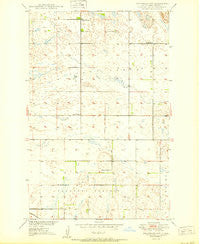 Brantford NW North Dakota Historical topographic map, 1:24000 scale, 7.5 X 7.5 Minute, Year 1950