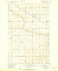 Brantford North Dakota Historical topographic map, 1:24000 scale, 7.5 X 7.5 Minute, Year 1950
