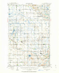 Brantford North Dakota Historical topographic map, 1:62500 scale, 15 X 15 Minute, Year 1944