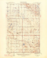 Brantford North Dakota Historical topographic map, 1:62500 scale, 15 X 15 Minute, Year 1946