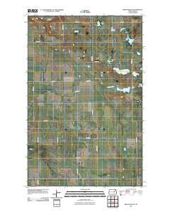 Brantford NE North Dakota Historical topographic map, 1:24000 scale, 7.5 X 7.5 Minute, Year 2011