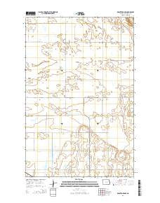 Brantford NW North Dakota Current topographic map, 1:24000 scale, 7.5 X 7.5 Minute, Year 2014