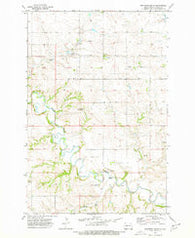 Bratburg Butte North Dakota Historical topographic map, 1:24000 scale, 7.5 X 7.5 Minute, Year 1973