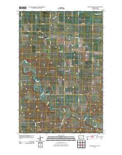 Bratburg Butte North Dakota Historical topographic map, 1:24000 scale, 7.5 X 7.5 Minute, Year 2011