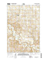 Bratburg Butte North Dakota Current topographic map, 1:24000 scale, 7.5 X 7.5 Minute, Year 2014
