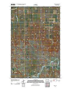 Breien North Dakota Historical topographic map, 1:24000 scale, 7.5 X 7.5 Minute, Year 2011