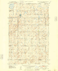 Bright Water Lake North Dakota Historical topographic map, 1:24000 scale, 7.5 X 7.5 Minute, Year 1948