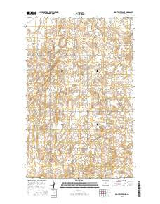 Bright Water Lake North Dakota Current topographic map, 1:24000 scale, 7.5 X 7.5 Minute, Year 2014