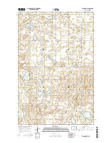Brinsmade SW North Dakota Current topographic map, 1:24000 scale, 7.5 X 7.5 Minute, Year 2014