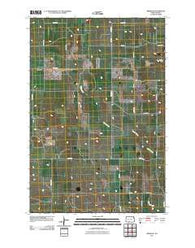 Brisbane North Dakota Historical topographic map, 1:24000 scale, 7.5 X 7.5 Minute, Year 2011