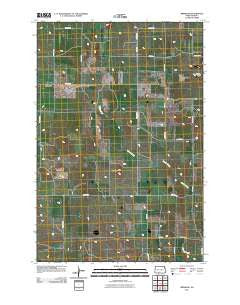Brisbane North Dakota Historical topographic map, 1:24000 scale, 7.5 X 7.5 Minute, Year 2011