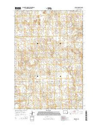 Brisbane North Dakota Current topographic map, 1:24000 scale, 7.5 X 7.5 Minute, Year 2014