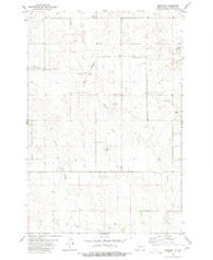 Brisbane North Dakota Historical topographic map, 1:24000 scale, 7.5 X 7.5 Minute, Year 1980