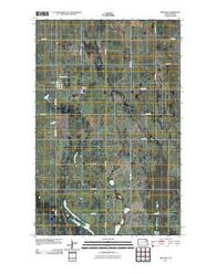 Brocket North Dakota Historical topographic map, 1:24000 scale, 7.5 X 7.5 Minute, Year 2011
