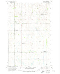 Brocket North Dakota Historical topographic map, 1:24000 scale, 7.5 X 7.5 Minute, Year 1971