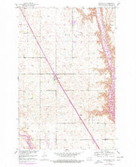 Buchanan North Dakota Historical topographic map, 1:24000 scale, 7.5 X 7.5 Minute, Year 1950