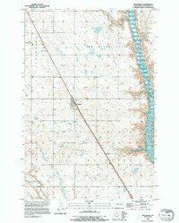 Buchanan North Dakota Historical topographic map, 1:24000 scale, 7.5 X 7.5 Minute, Year 1990